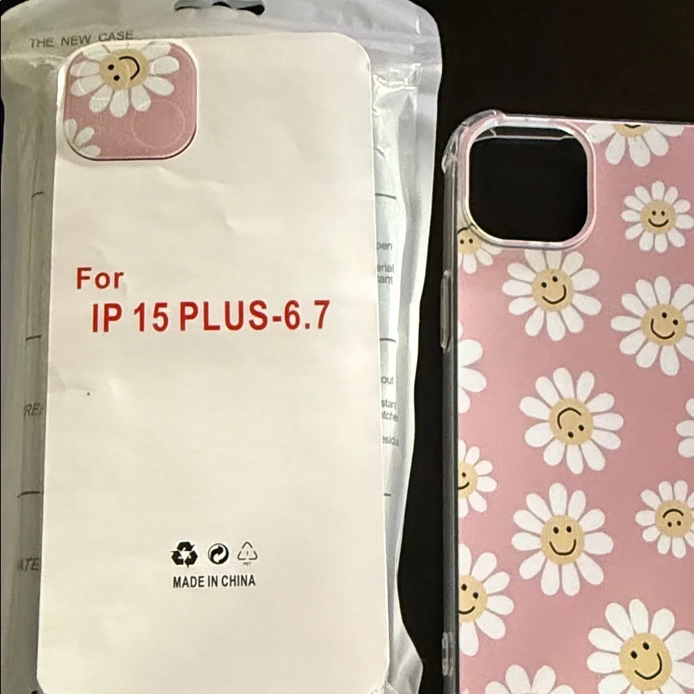 Pink Daisy iPhone 15 Plus Case